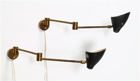 LELII ANGELO Coppia di lampade da parete. -. Cm 7,00 x 30,00 x 35,00....