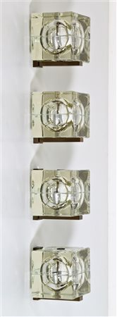MENDINI ALESSANDRO (n. 1931) Quattro appliques Cubosfera, per Fidenza...
