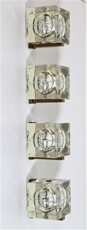 MENDINI ALESSANDRO (n. 1931) Quattro appliques Cubosfera, per Fidenza...