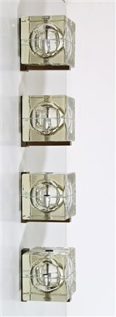 MENDINI ALESSANDRO (n. 1931) Quattro appliques Cubosfera, per Fidenza...