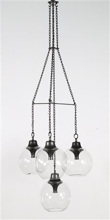 CACCIA DOMINIONI LUIGI (n. 1913) Lampada da soffitto, Grappolo mod. LS 10. -....