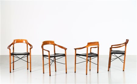 LANCETTI e SIGNORELLI Quattro poltroncine, . -. Cm 59,00 x 78,00 x 46,00....