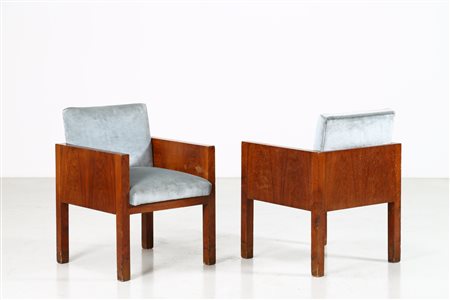 FRANCESCO MANSUTTI E GINO MIOZZO Attrib. Coppia di poltrone . -. Cm 60,00 x...