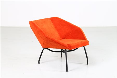 TAGLIETTI ENRICO Poltrona. -. Cm 78,00 x 74,00 x 74,00. Metallo laccato e...