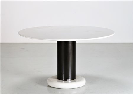 SOTTSASS ETTORE (1917 - 2007) Tavolo tondo mod. Lotorosso. -. Cm 120,00 x...