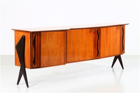 PARISI ICO (1916 - 1996) Credenza a scalare. -. Cm 249,00 x 92,00 x 54,00....