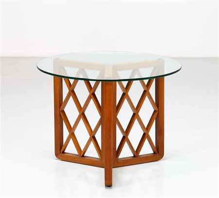PONTI GIO' (1891 - 1979) Raro Tavolino. -. Cm 75,00 x 56,00 x 75,00. Legno di...