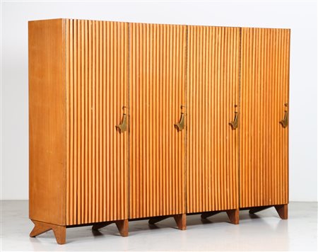 SACCHI NESTORIO Armadio quattro ante. -. Cm 280,00 x 200,00 x 63,00. Legno di...