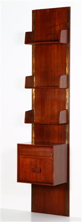 PONTI GIO' (1891 - 1979) Libreria pensile, pezzo unico,. -. Cm 55,00 x 255,00...