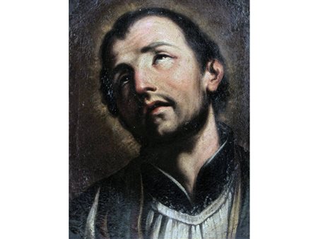 Scuola lombarda San Gaetano da Thiene Olio su tela Epoca XVII secolo Misure:...