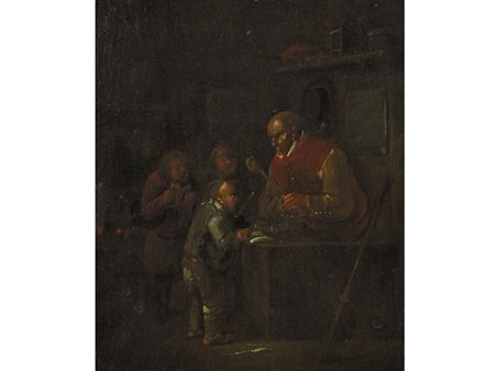 Scuola dei bamboccianti olandesi Cerchia di Andries Both (1612-1642) Pasto in...