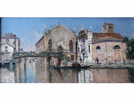 Antonio Maria de Reyna Manescau (Corin, Spagna, 1862 - Roma, 1957). Veduta di...