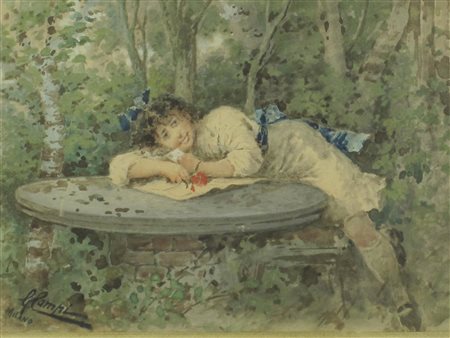 Giacomo Campi (Milano 20/10/1846 - Milano 18/12/1928) Spensieratezza....