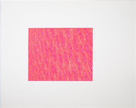 Carlo Battaglia, Oltremarina Solferico 1983 Litografia, cm 62.5x50