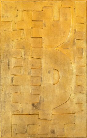 Giuseppe Capogrossi, Superficie 607 1967 Sughero su faesite, cm 116x72