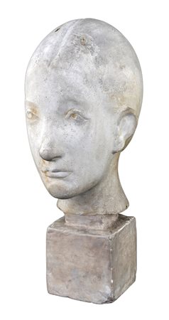 Ettore Colla, Ritratto 1942 Scultura in gesso, cm 37,5x20x15,5 Del Guercio...