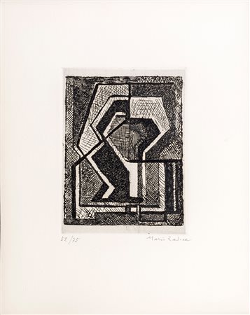 Mario Radice, Lotto di una acquaforte e una litografia ,