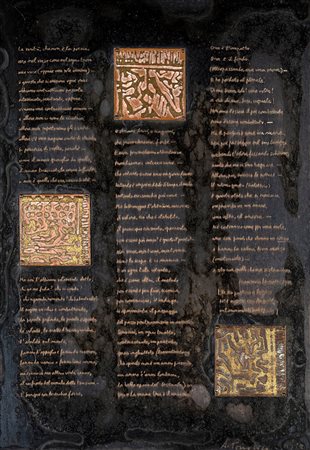 Arnaldo Pomodoro, Testo poetico e logico N.1 insieme con Arnaldo sul...