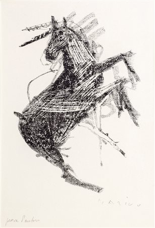 Marino Marini, Cavallo 1951 Litografia, cm 25x17,5 Marino Marini, Catalogo...