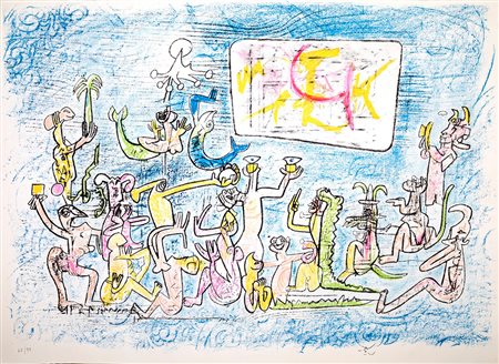 Sebastian Matta, SENZA TITOLO Litografia, cm 56x76