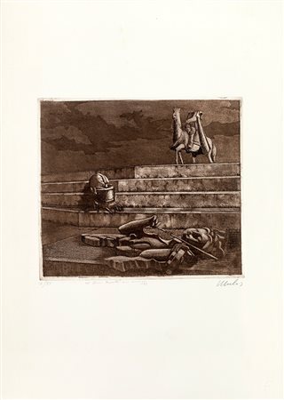 Franco Mulas, SENZA TITOLO 1979 Acquaforte/Acquatinta, cm 50x35