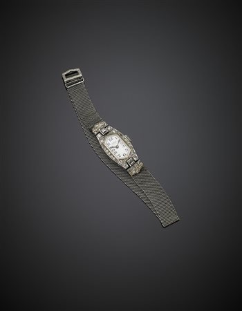 GUBELINOrologio da polso da donna in oro bianco e platino con diamanti per...