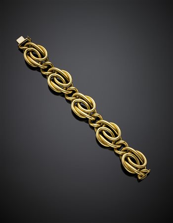 WEINGRILLBracciale in oro giallo a catena, g 78,45, lungh. cm 19,30 circa....