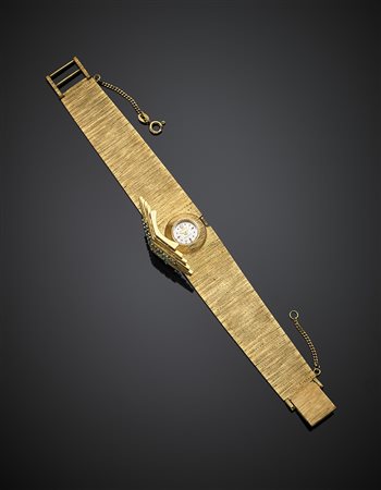 ROLEX Orologio da polso da donna in oro giallo con bracciale a fascia morbida...