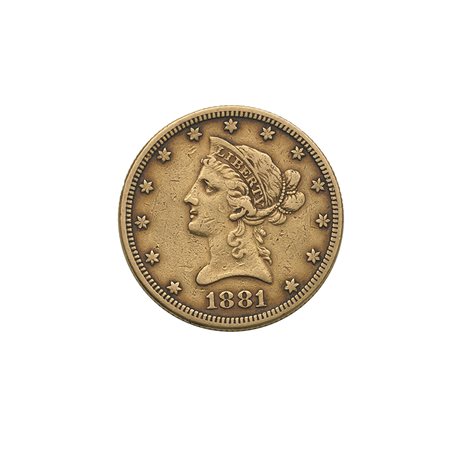 STATI UNITI D'AMERICA10 dollari 1881. KM 102. AU. Bel BB.