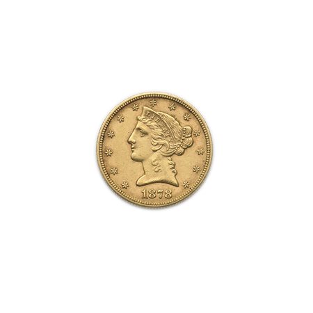 USA5 dollari 1878/S. KM 101. Coniati 144.700 esemplari. BB/SPL.