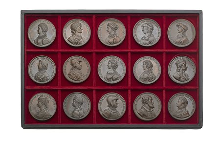 MEDAGLIECasa Savoia. Serie metallica di 91 medaglie di personaggi sabaudi, in...