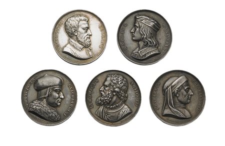 MEDAGLIEUomini illustri italiani. 63 medaglie, di cui 25 opus Cerbara (8 in...