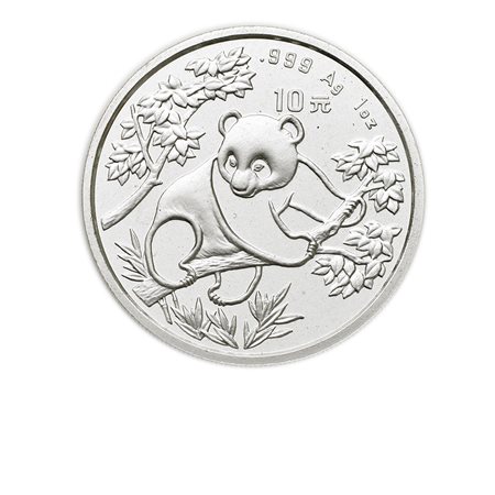 CINARepubblica Popolare.10 yuan 1992/Panda. KM 397. AG. PROOF.