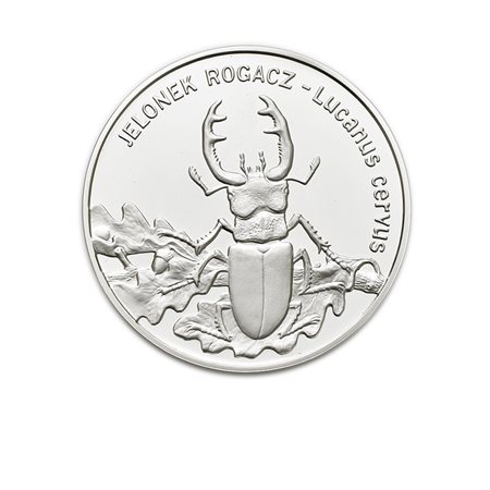 POLONIARepubblica.20 zlotych 1997/Lucanus cervus. Y. 330. AG. PROOF.