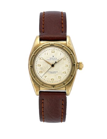 ROLEX OYSTER OVETTOOrologio da polso da uomo in oro 9KAnni '40Quadrante,...