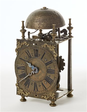 ANTONIO BRAVETTI PERUGIA Orologio a lanterna in ottone e ferro con...