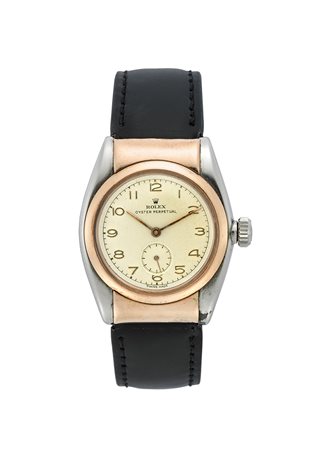 ROLEX OVETTOOrologio da polso da uomo in acciaio, anse cachéAnni...