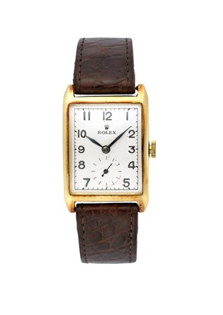 ROLEX Orologio da polso da uomo in oro 18KAnni '30Quadrante, movimento e...