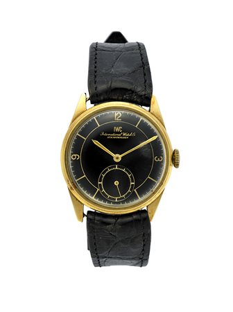 IWCOrologio da polso da uomo in oro 18KAnni '40/'50Quadrante, movimento e...