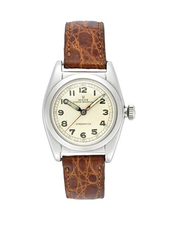 ROLEX OVETTOOrologio da polso da uomo in acciaioAnni '40/'50Quadrante,...