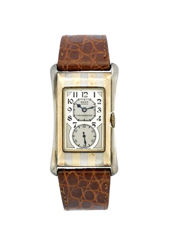 ROLEX PRINCEOrologio da polso da uomo in oro 9K a strisce a due tonalitàAnni...