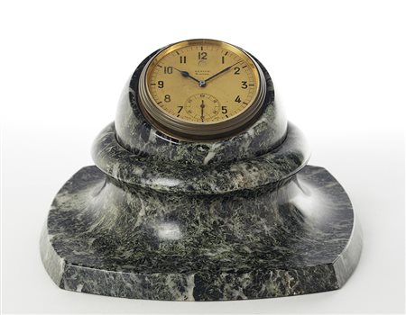 ZENITHOrologio da scrivania montato in una sfera su basamento in marmo...