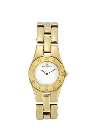 BAUME & MERCIEROrologio da polso da donna placcato oroAnni '90Quadrante e...