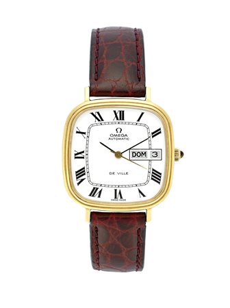 OMEGA DE VILLEOrologio da polso da uomo in oro 18KAnni '70Quadrante,...