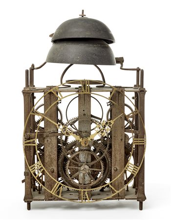 ANONIMO, probabile FranciaMovimento di orologio a “gabbia” in ferro a tre...