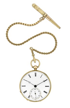 BAUDIN FRERESOrologio da tasca da uomo in oro 18KEpoca seconda metà secolo...