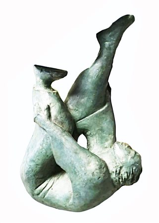 anonimo particolare scultura in bronzo 38 x 38 x 12
