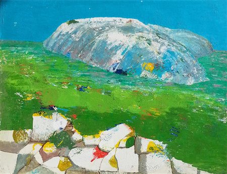 Bartolomeo Gatto Moio della Civitella 1938 Cilento, 1967 olio su tavola 80 x 100