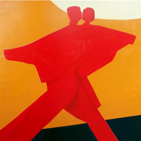 Bartolomeo Gatto Moio della Civitella 1938 Tango, 1992 olio su tela 200 x 200