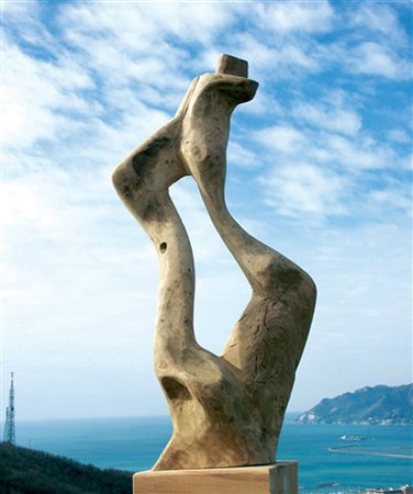 Bartolomeo Gatto Moio della Civitella 1938 Cilento scultura in radice di...